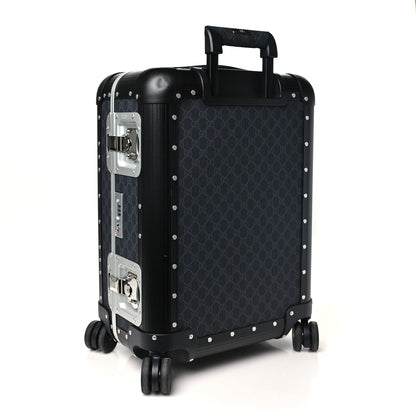 Gucci Aluminum GG Supreme Monogram Porter Cabin Plus Trolley Black 2 of 8