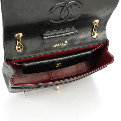 Chanel Lambskin Quilted Medium Single Flap with Wallet Black 8 of 10