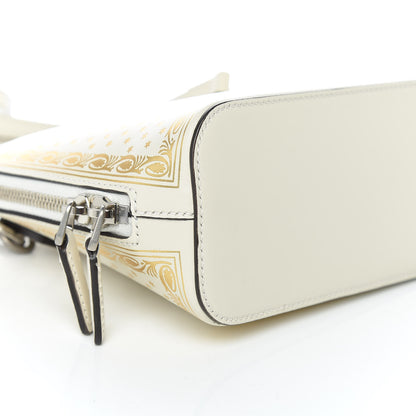 Gucci X SEGA Calfskin GUCCY Stars Mini Dome Shoulder Bag Mystic White Gold 8 of 9