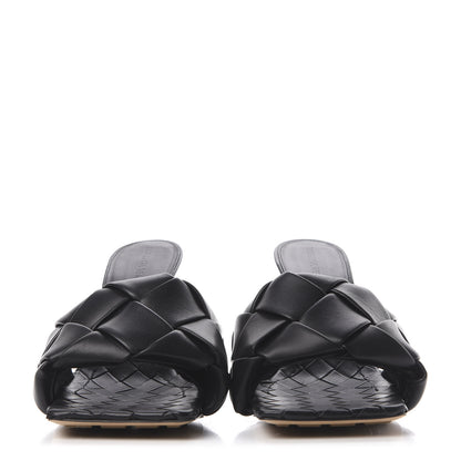 Bottega Veneta Nappa Maxi Intrecciato Lido Mule Sandals 40 Black 2 of 10