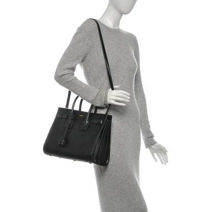 Saint Laurent Calfskin Small Sac De Jour Black 2 of 7