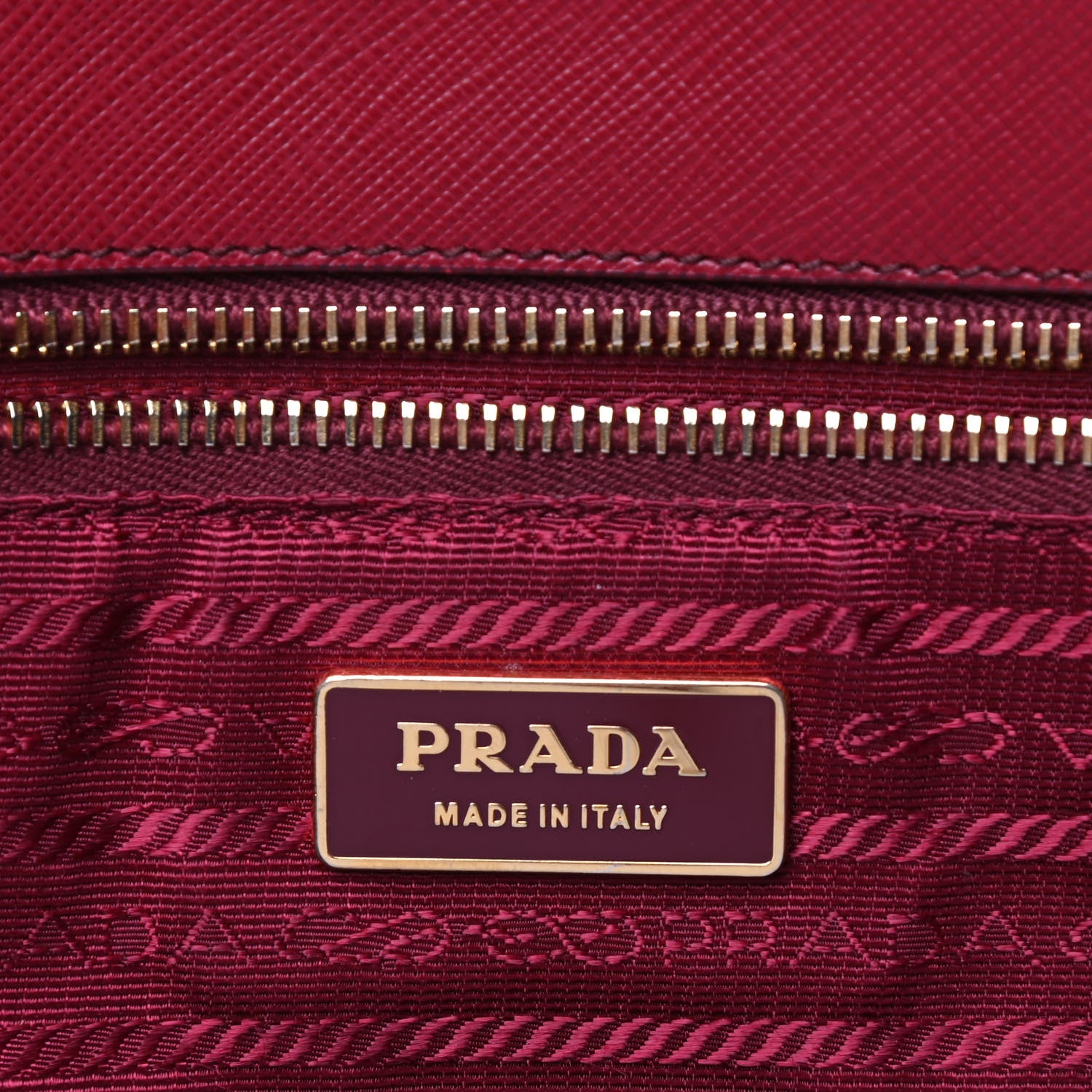 Prada Saffiano Large Galleria Double Zip Tote Fuoco 6 of 13