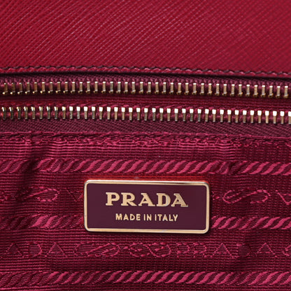 Prada Saffiano Large Galleria Double Zip Tote Fuoco 6 of 13
