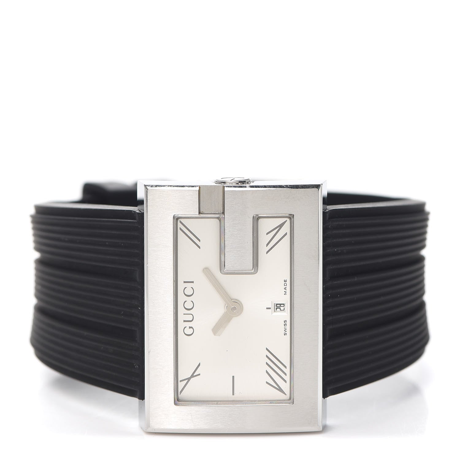 Gucci Stainless Steel Rubber 31mm 100L Quartz Watch 2 of 4