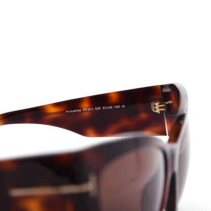 Tom Ford Acetate Anoushka Cat Eye Sunglasses TF371 Tortoise Shell 6 of 8