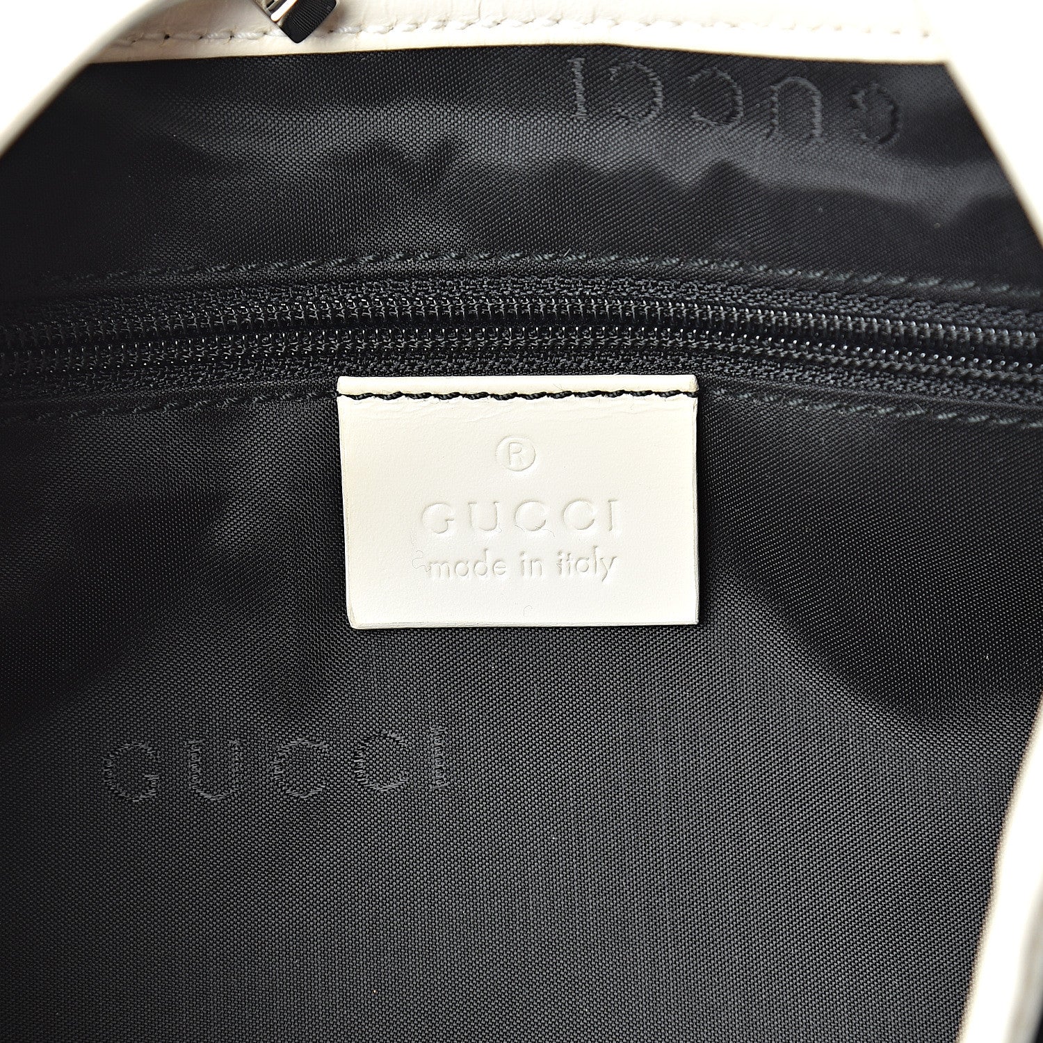 Gucci Canvas Calfskin Jackie O Hobo White Navy 6 of 15