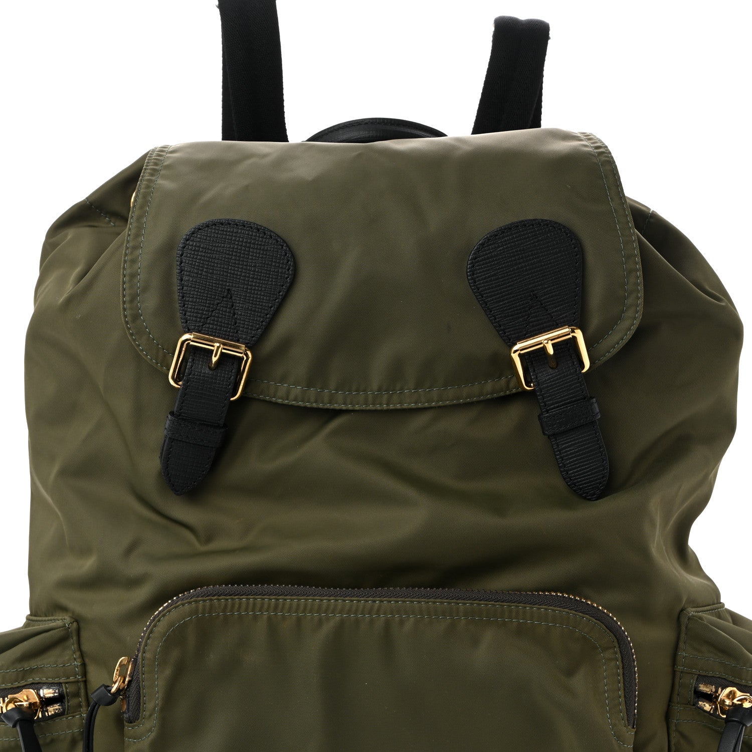 Burberry Nylon Large Rucksack Backpack  Canvas Green 8 of 10