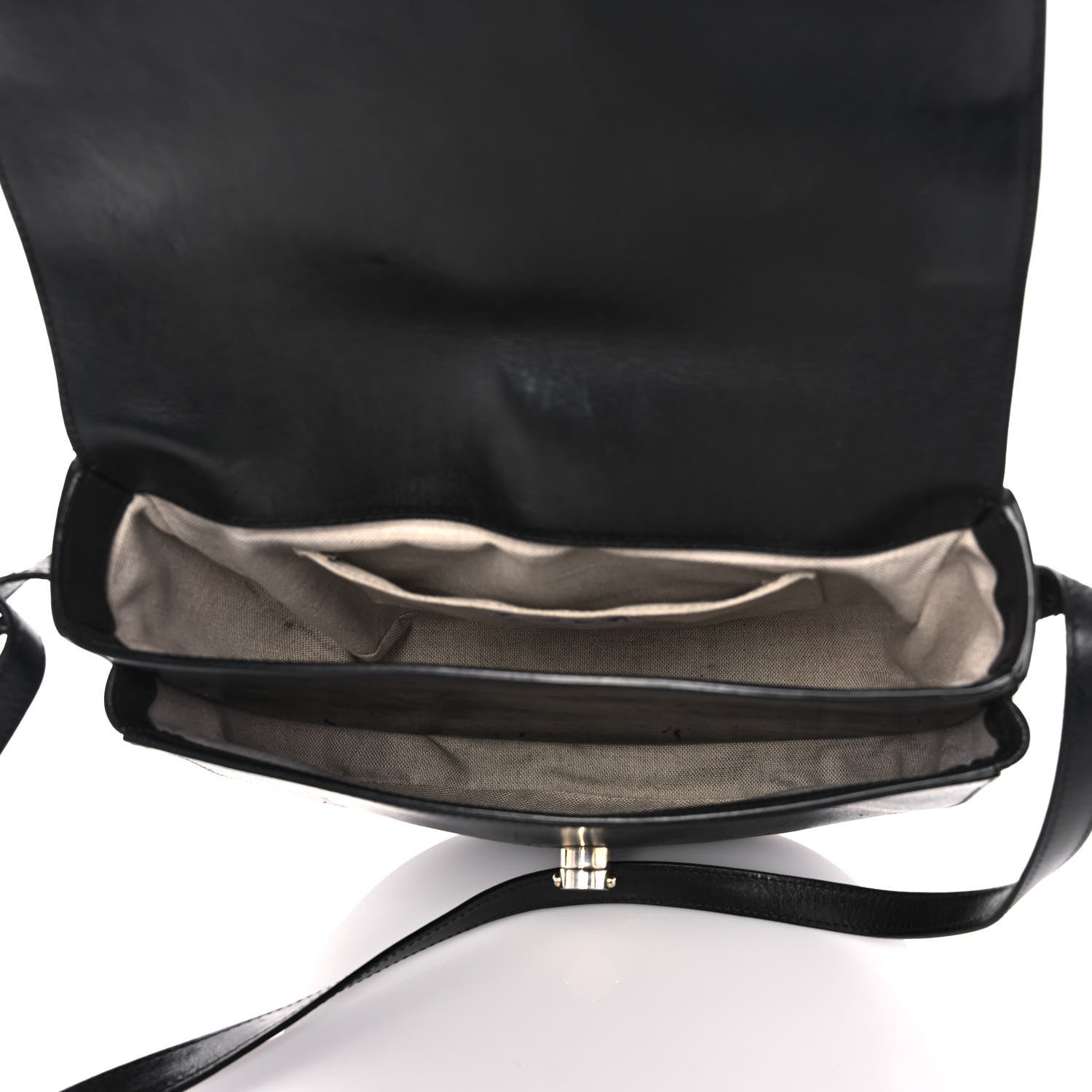 Mansur Gavriel Calfskin Saddle Crossbody Bag Black 5 of 18