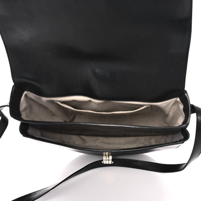Mansur Gavriel Calfskin Saddle Crossbody Bag Black 5 of 18