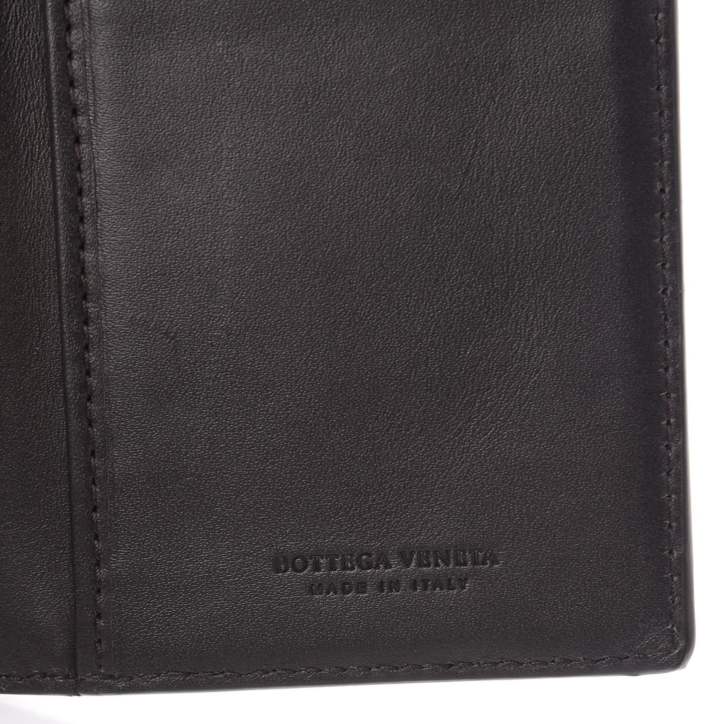 Nappa Intrecciato Continental Flap Wallet Ebano