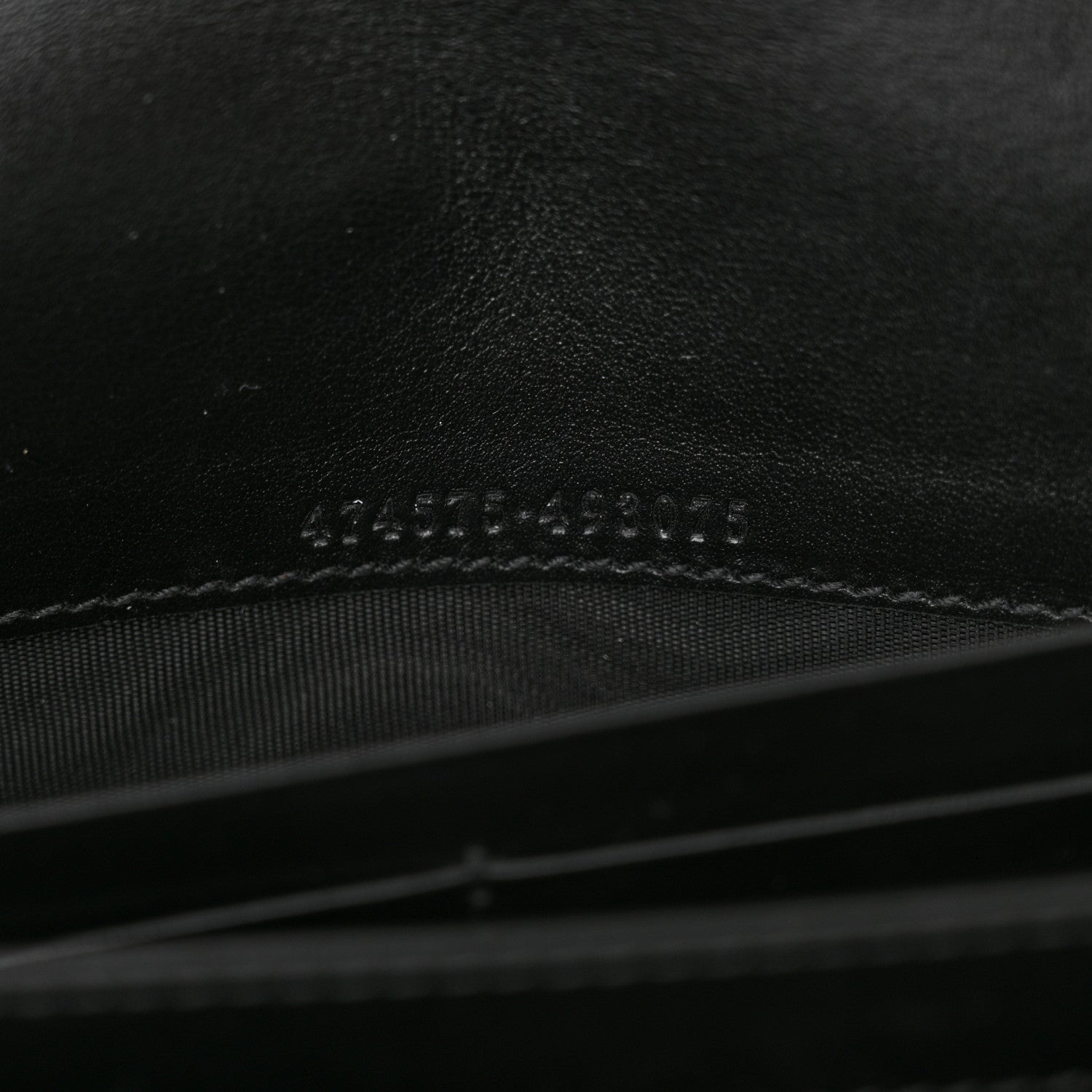 Gucci Calfskin Matelasse GG Marmont Chain Wallet Black 7 of 16