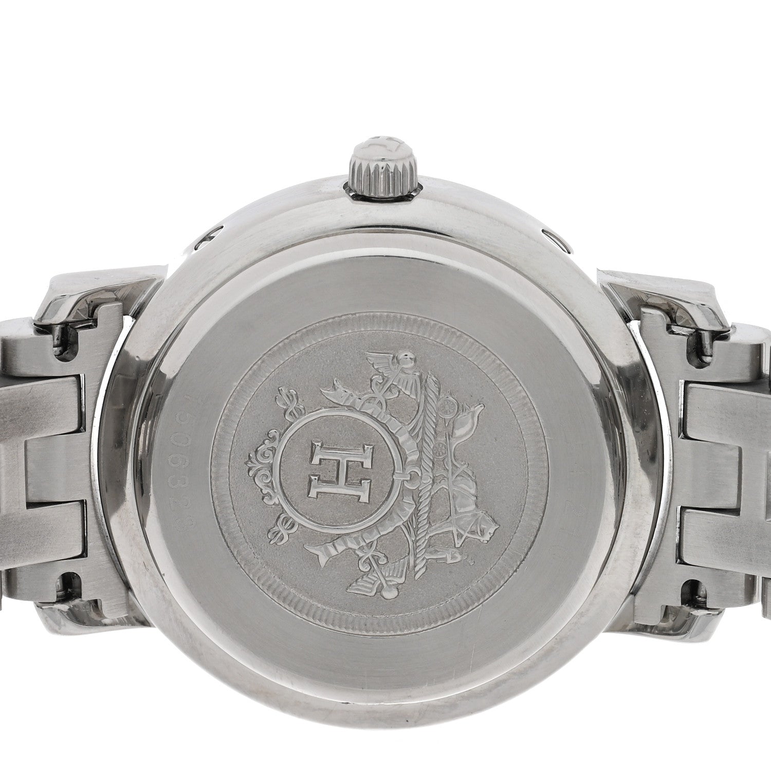 Hermes Stainless Steel 24mm Clipper Quartz Watch Pink 4 of 4