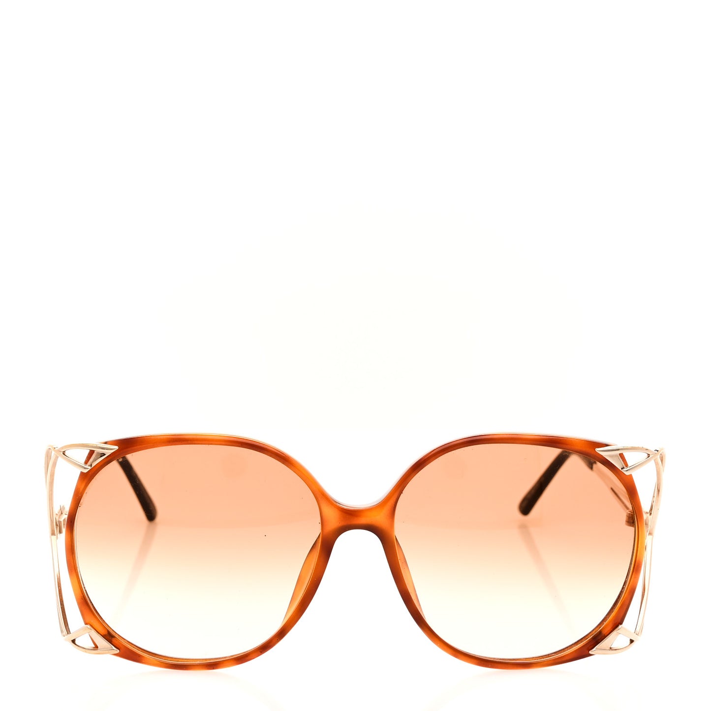 Acetate Metal 2616 Sunglasses Havana Gold