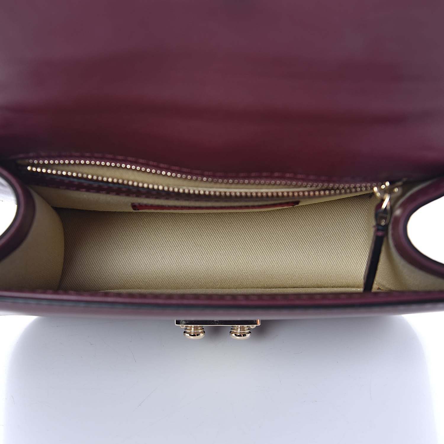 Valentino Garavani Vitello Small Glam Lock Rockstud Flap Rubin 6 of 10