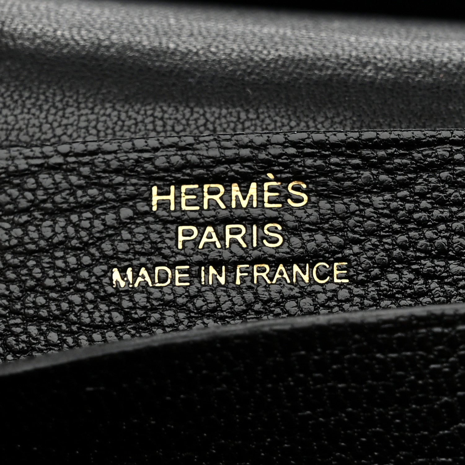 Hermes Chevre Mysore Bearn Card Holder Wallet Black 6 of 8