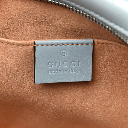 Gucci Calfskin Matelasse Small GG Marmont Chain Shoulder Bag Porcelain Light Blue 10 of 20