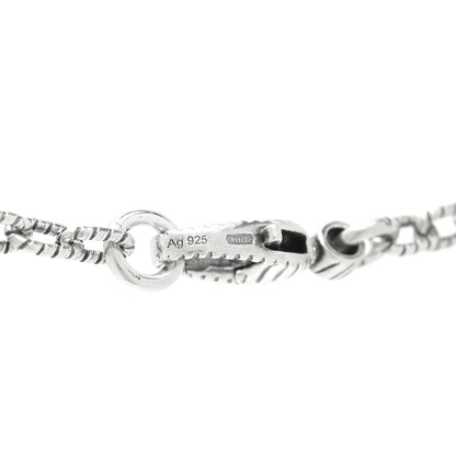 Gucci Sterling Silver Small Textured Interlocking G Pendant Necklace 14 of 14