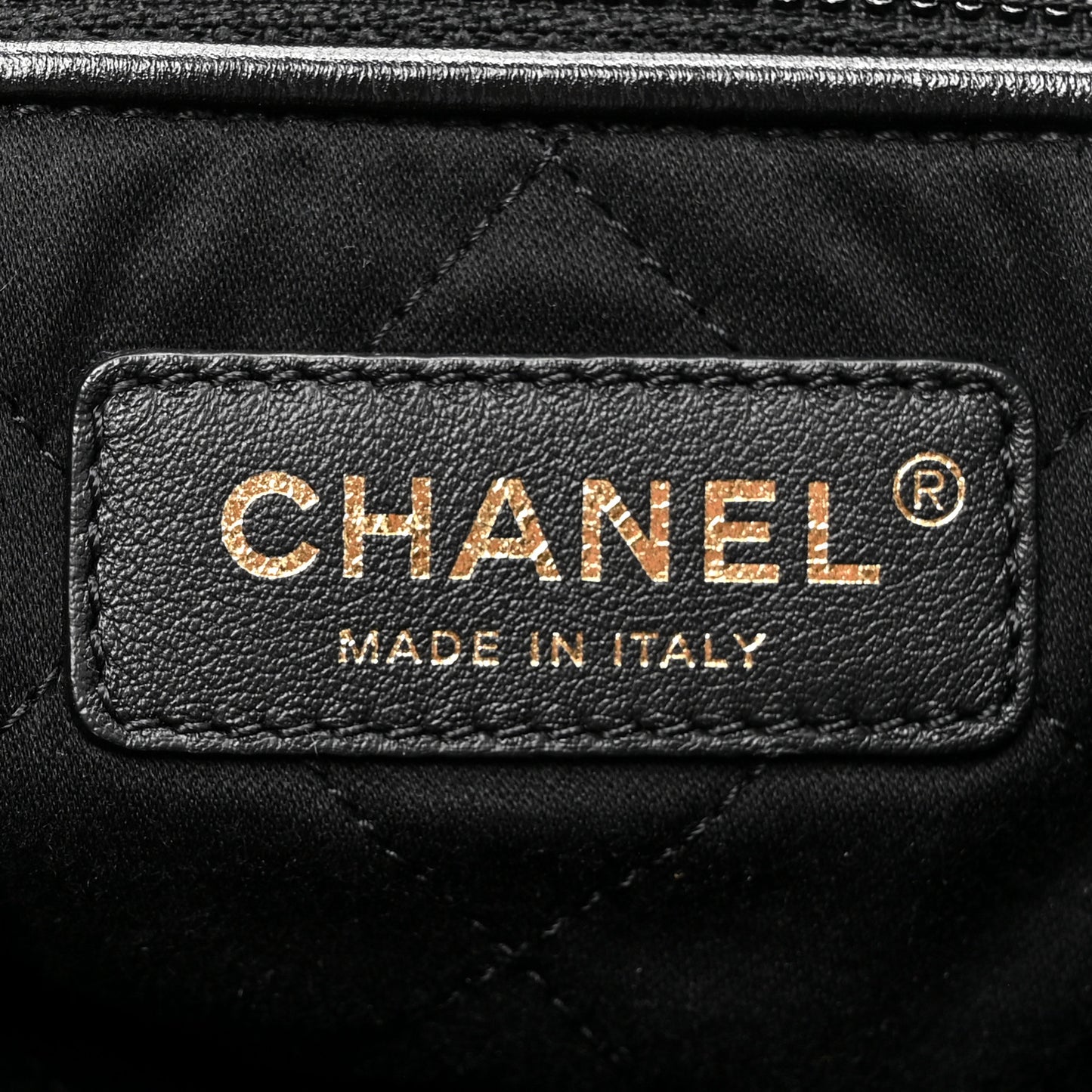 Shiny Calfskin Quilted Chanel 22 Backpack Black