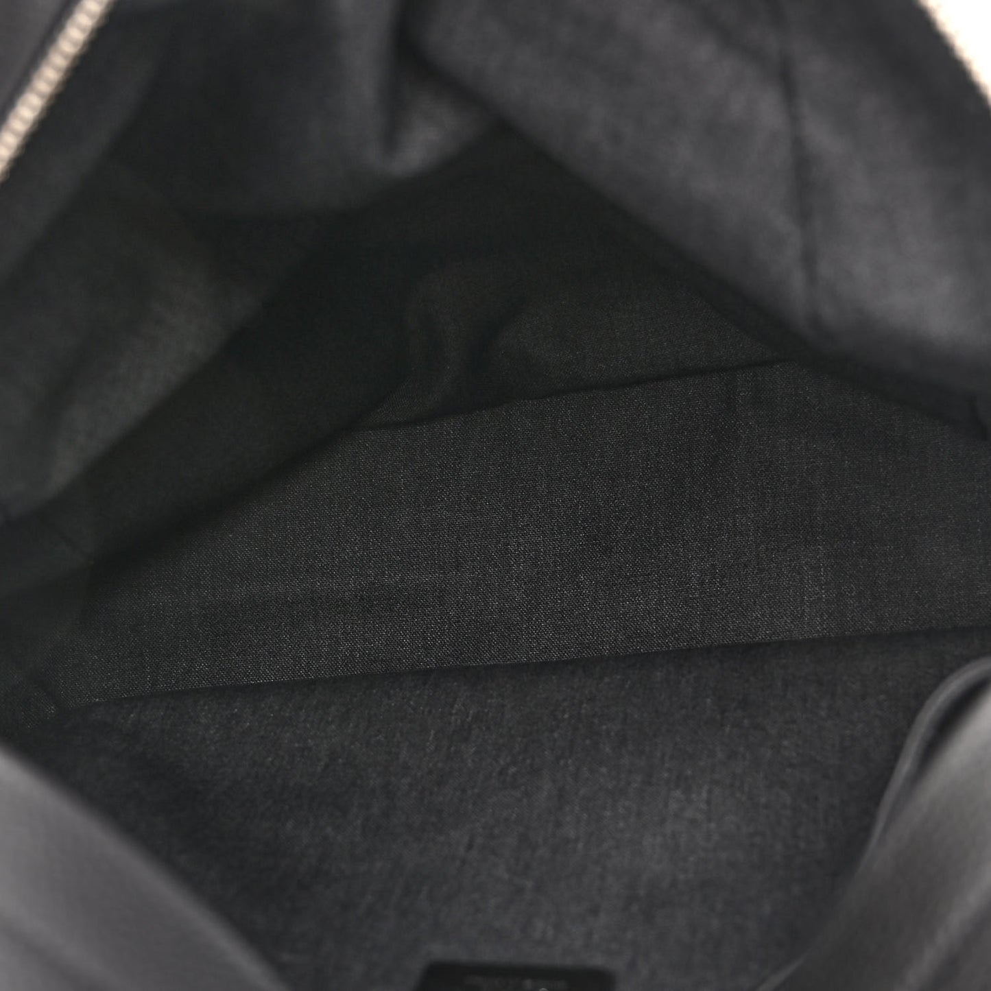 Calfskin Nylon Backpack Black