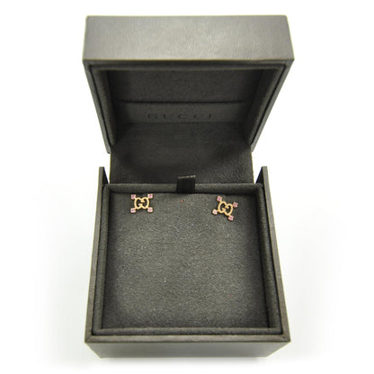 Gucci 18K Rose Gold Pink Sapphire Icon Stardust Earrings 5 of 6