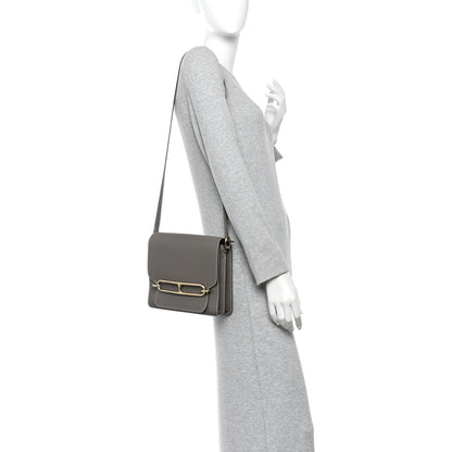 Hermes Taurillon Clemence Sac Roulis 23 Etain 2 of 14