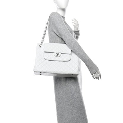 Chanel Caviar Quilted Maxi Paris Edinburgh Flap White 2 of 11
