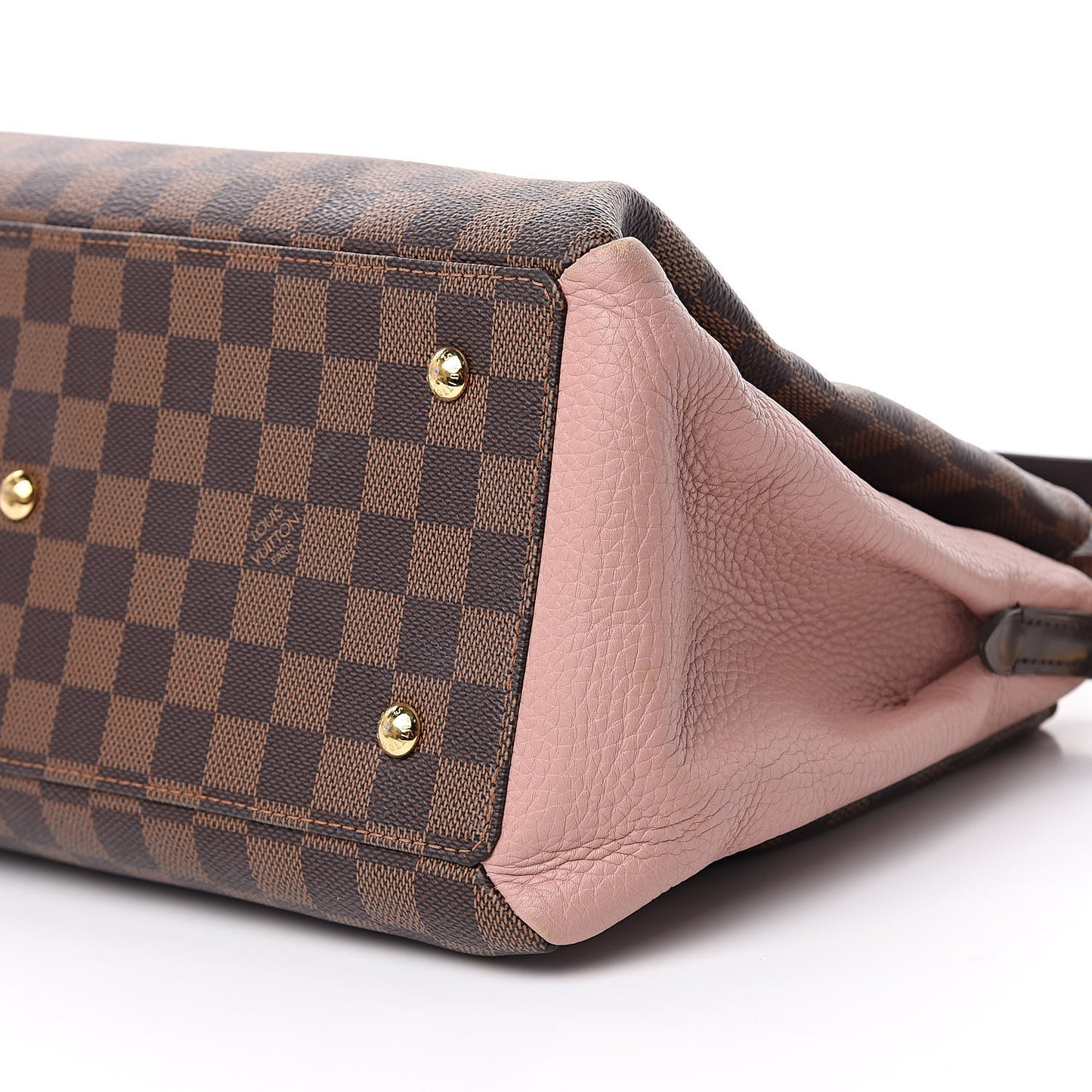 Cuir Taurillon Damier Ebene Normandy Magnolia