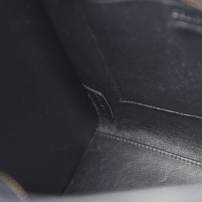 Celine Natural Canvas Smooth Calfskin Nano Luggage Navy 6 of 13