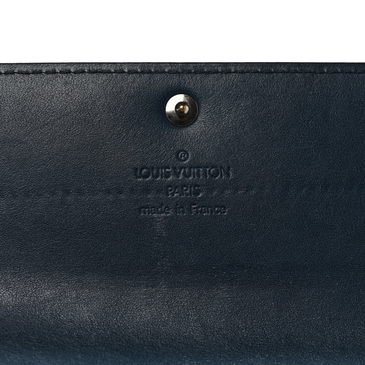 Louis Vuitton Mat Monogram Sarah Wallet Blue 6 of 8