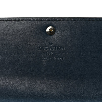 Louis Vuitton Mat Monogram Sarah Wallet Blue 6 of 8