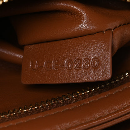 Celine Textile Natural Calfskin Teen Triomphe White Tan 8 of 13
