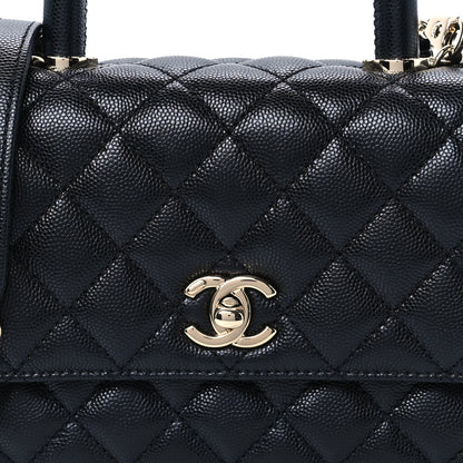 Chanel Caviar Quilted Mini Coco Handle Flap Black 8 of 11