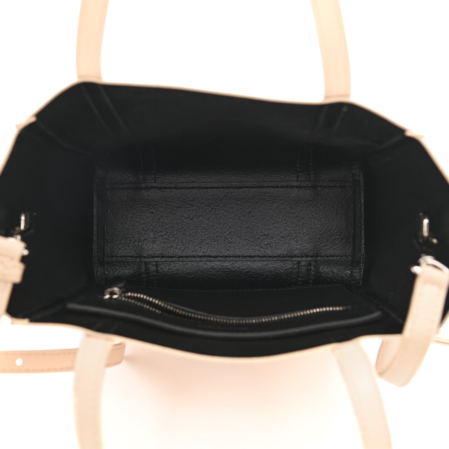 Balenciaga Smooth Calfskin Logo XXS Everyday Tote Light Beige Black 5 of 10