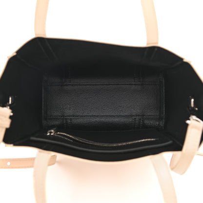 Balenciaga Smooth Calfskin Logo XXS Everyday Tote Light Beige Black 5 of 10