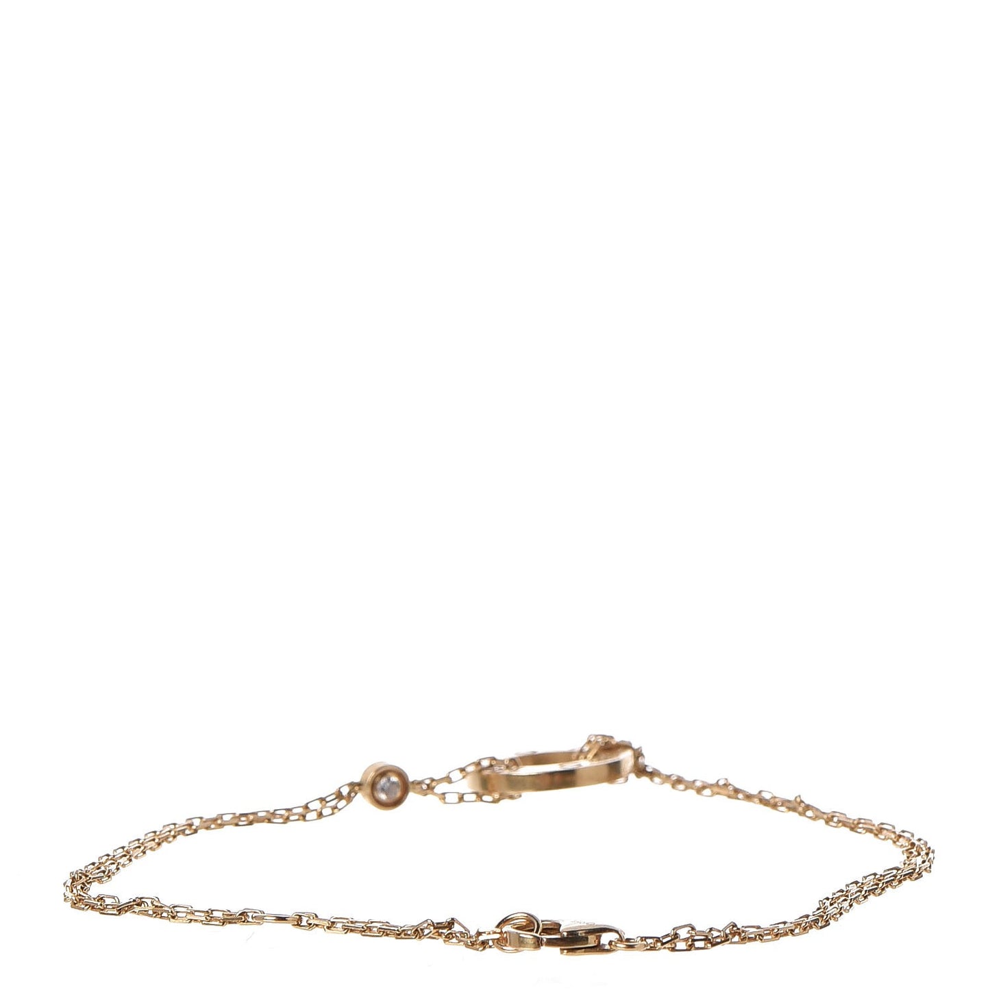 18K Yellow Gold Diamond LOVE Bracelet