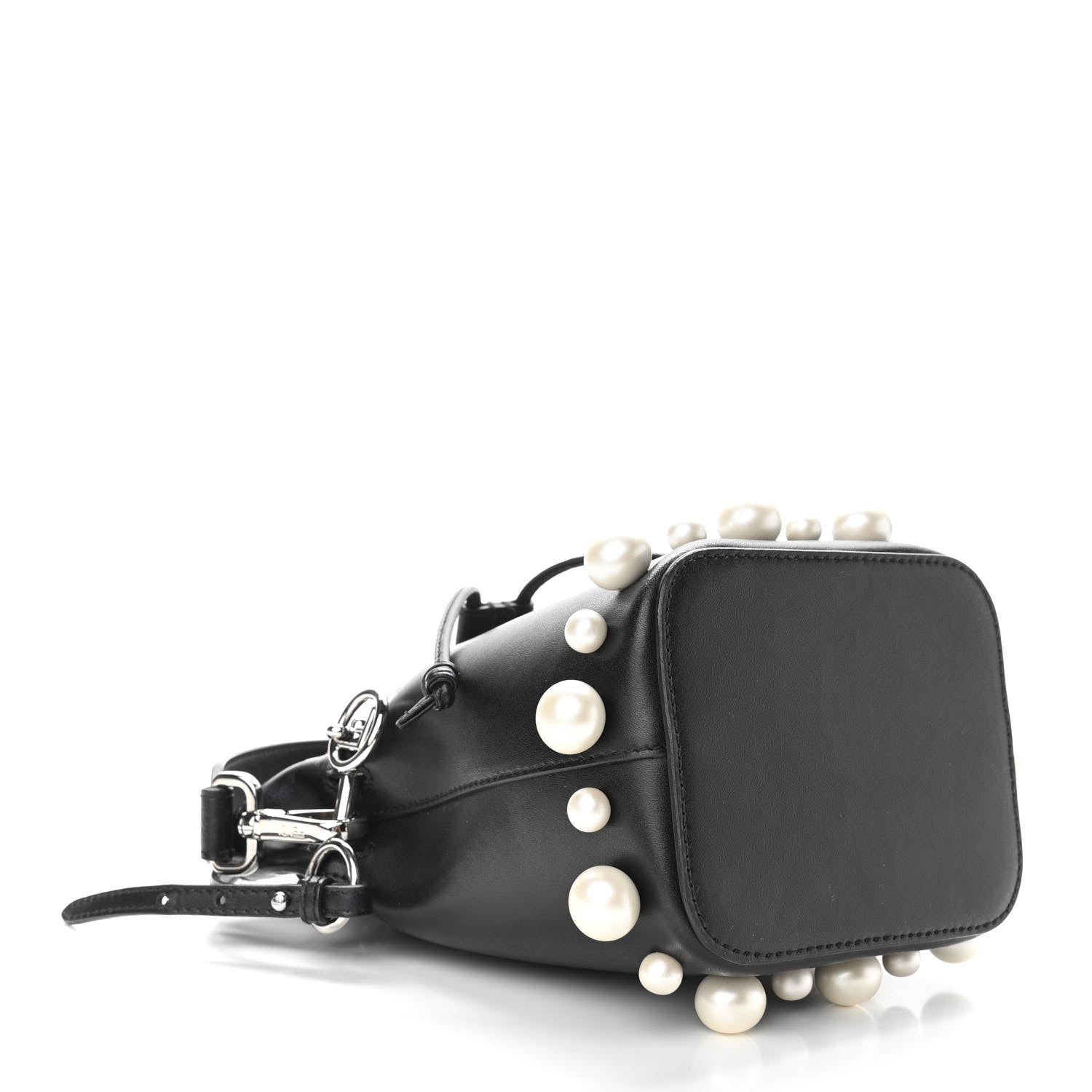 Fendi Vitello Liberty Pearl F is Fendi Mini Mon Tresor Bucket Bag Black 4 of 10