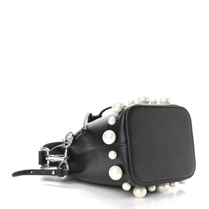 Fendi Vitello Liberty Pearl F is Fendi Mini Mon Tresor Bucket Bag Black 4 of 10