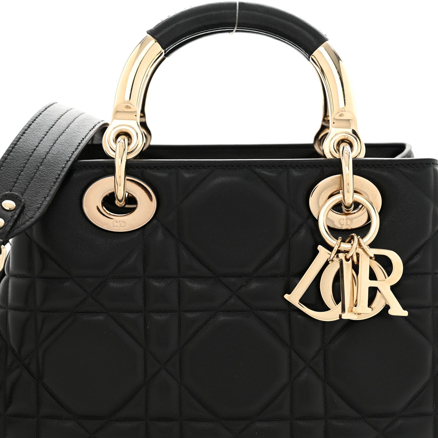 Calfskin Cannage Small The Lady 95.22 Black