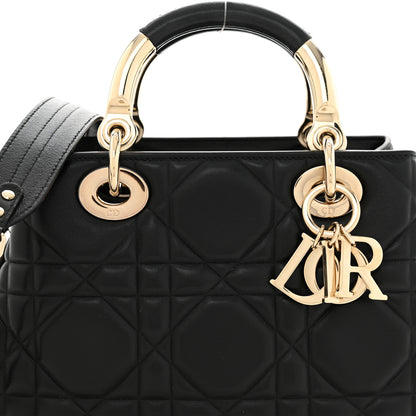 Christian Dior Calfskin Cannage Small The Lady 95.22 Black 8 of 14
