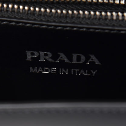 Prada City Calfskin Saffiano Racing Logo Elektra Shoulder Bag Black Verde 6 of 6