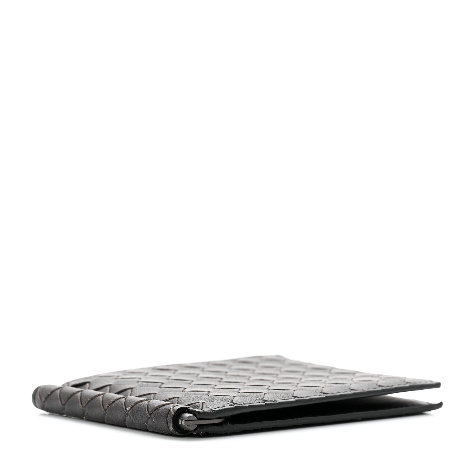 Bottega Veneta Intrecciato Bi-Fold Money Clip Wallet Black 4 of 8