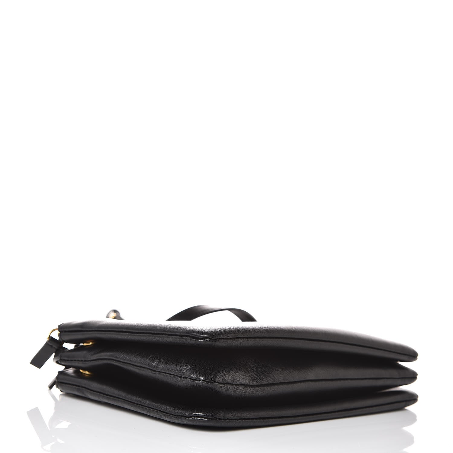 Celine Lambskin Small Trio Crossbody Bag Black 4 of 11