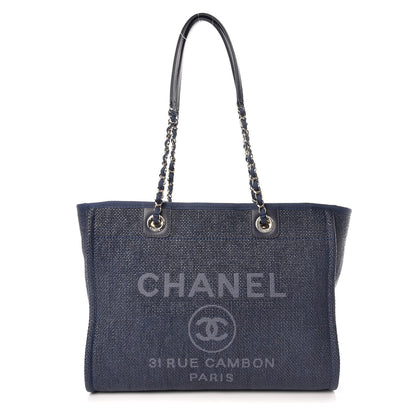 Chanel Woven Straw Raffia Small Deauville Tote 1 of 9