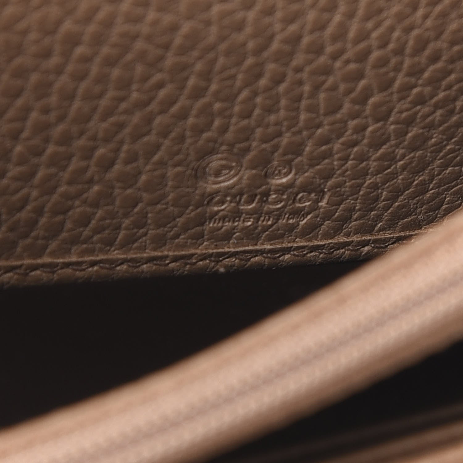 Gucci Dollar Calfskin Interlocking G Continental Wallet Camelia 6 of 8