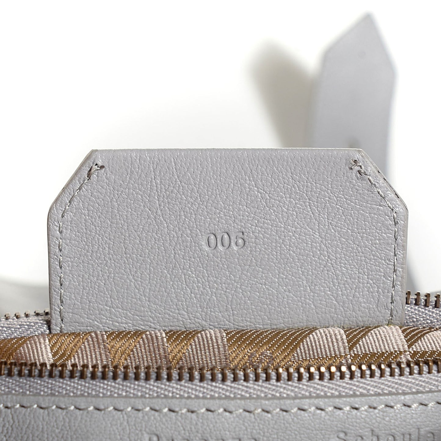 Lambskin Medium PS1 Satchel Concrete Grey