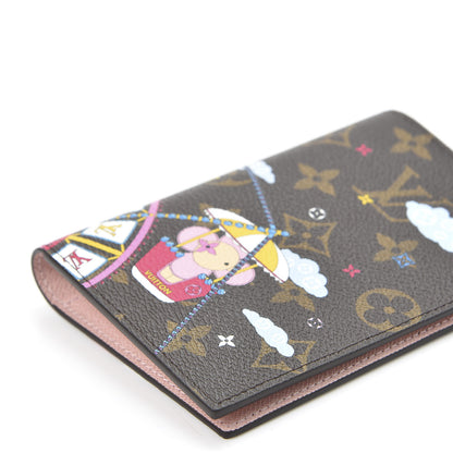 Louis Vuitton Monogram 2020 Christmas Animation Big Wheel Passport Cover Rose Ballerine 5 of 9