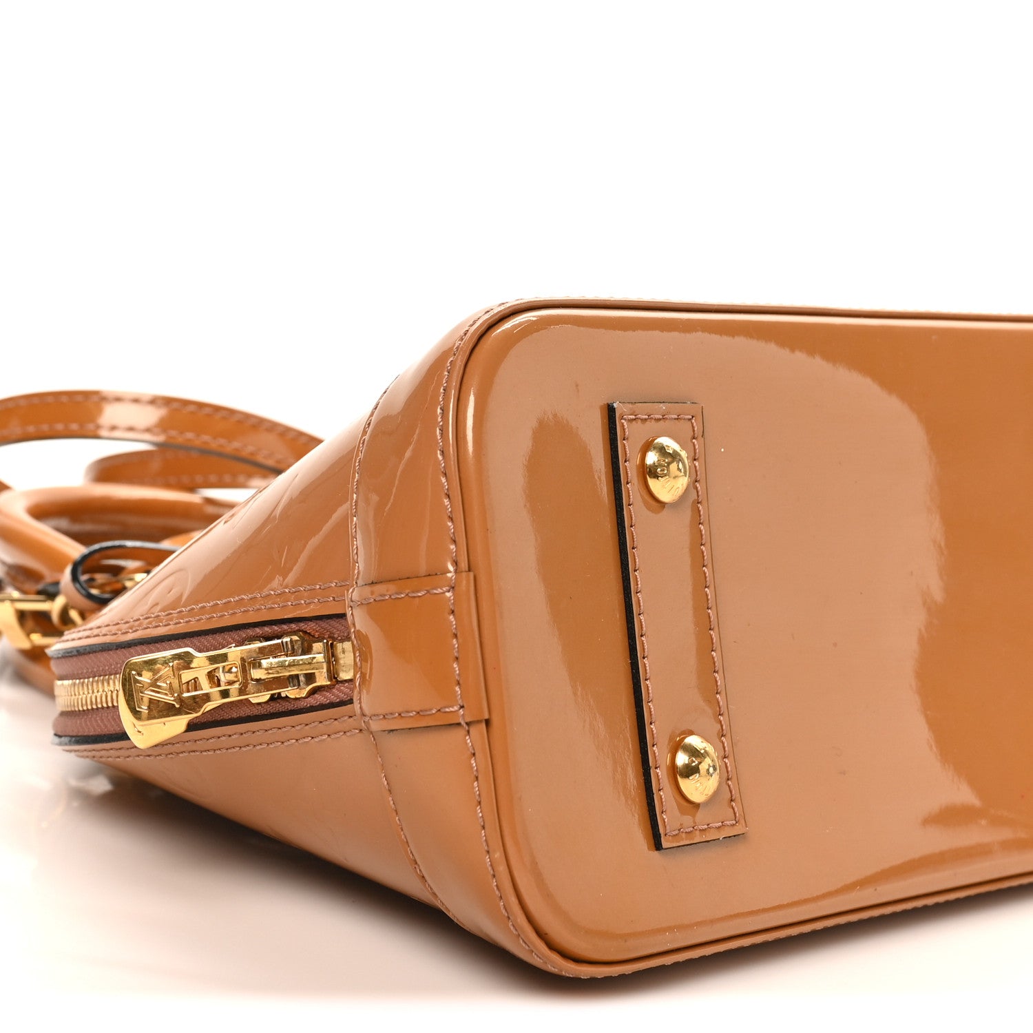 Louis Vuitton Vernis Alma BB Rose Velours 8 of 9