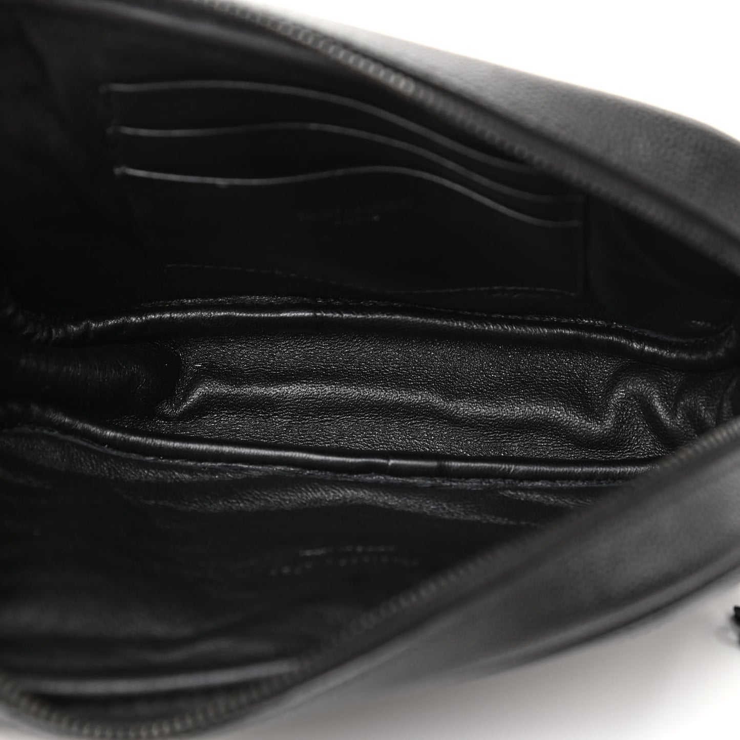 Grain De Poudre Matelasse Monogram Mini Lou Camera Bag Black