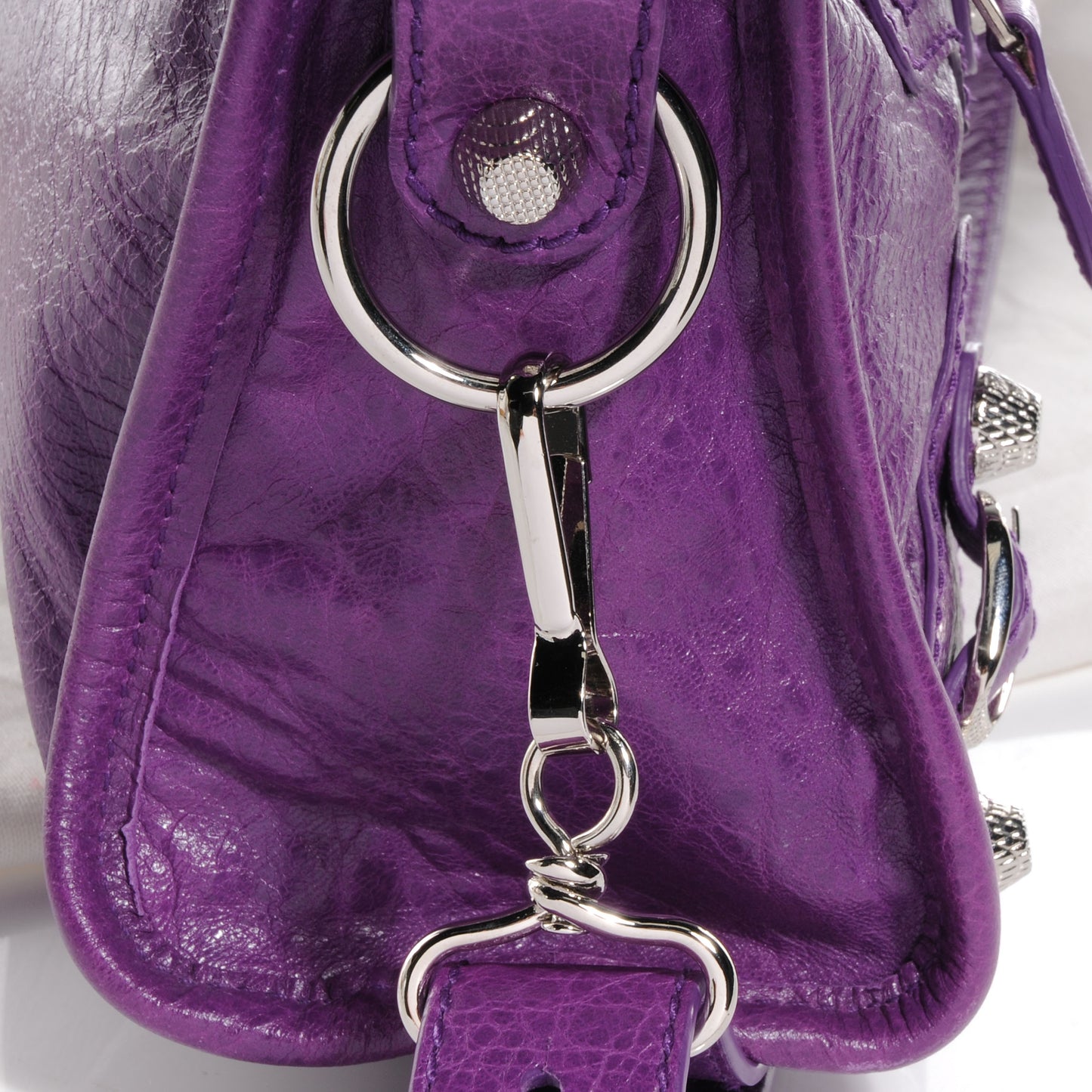 Agneau Giant 12 Silver Hardware Mini City Ultraviolet