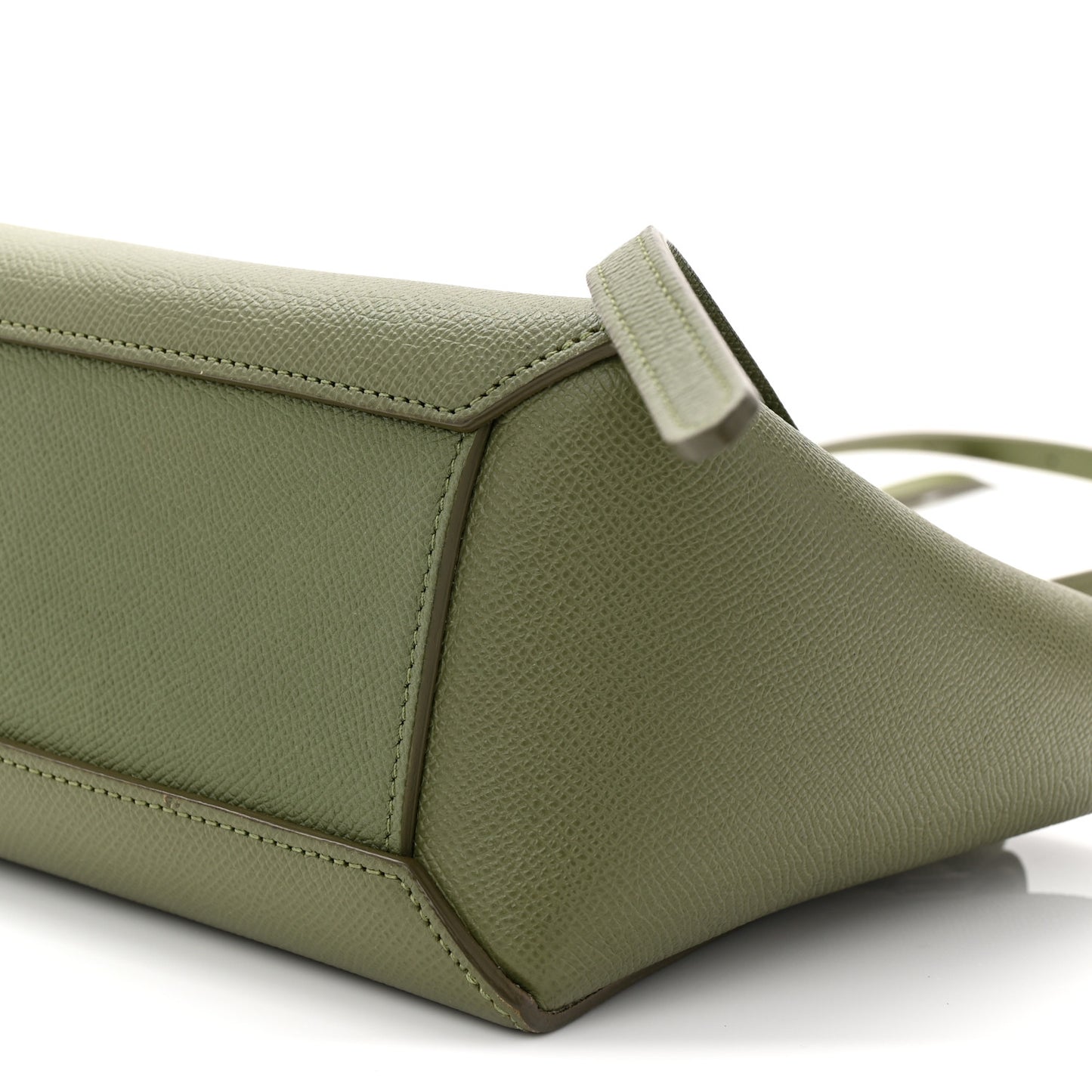 Grained Calfskin Nano Belt Bag Army Green